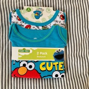 NWT 2-pack Sesame Street 18mo Bodysuits
